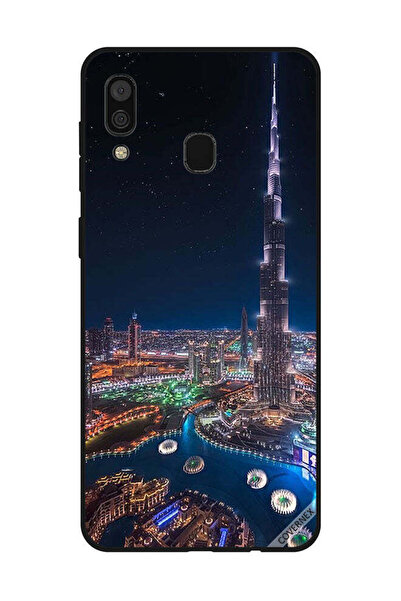 Covernex غطاء حماية لهاتف سامسونج جالاكسي A30 - منظر ليلي لوسط المدينة