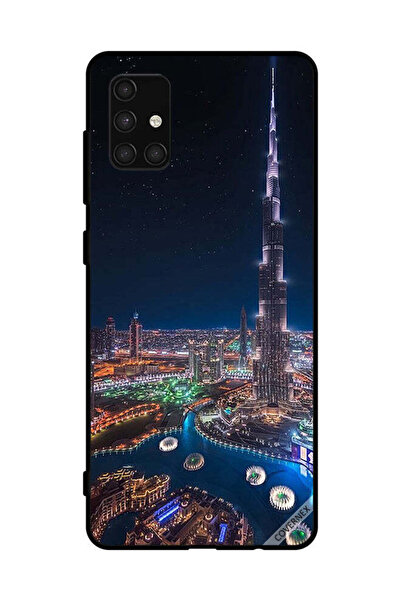 Covernex غطاء حماية لهاتف سامسونج جالاكسي A71 4G منظر ليلي لوسط المدينة