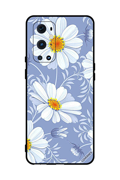 Covernex غطاء حماية لهاتف OnePlus 9 Pro - زهور بيضاء مزهرة