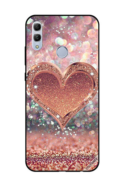 Covernex غطاء حماية لهاتف Honor 10 Lite - قلب ذهبي لامع