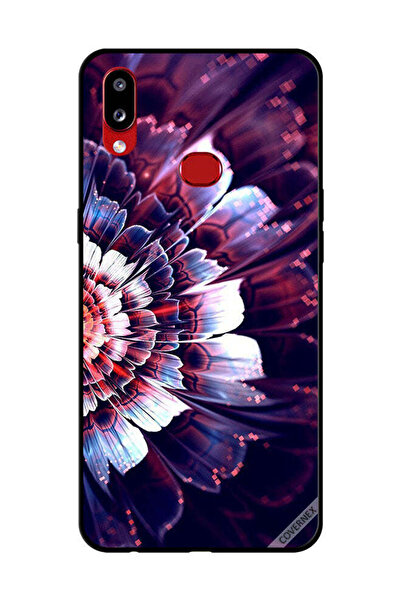 Covernex غطاء حماية لهاتف سامسونج جالاكسي A10s مع زهرة كبيرة منعكسة على الجان...