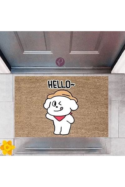 ithalnet Door Mat Decorative Digital Print Hello P-2506