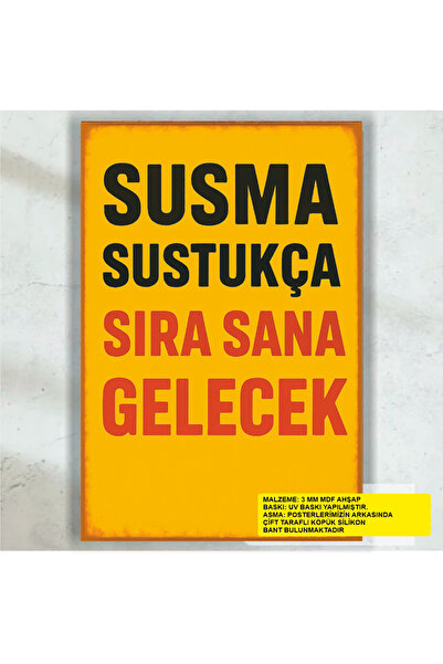 Hayat Poster susma sustukla rândul te va vinde peisajul politic de perete retro pictură poster din lemn