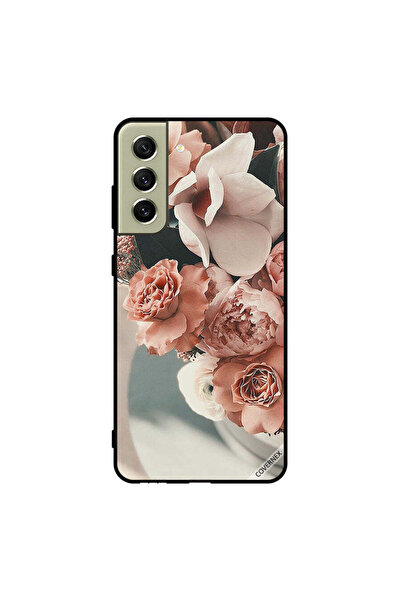 Covernex غطاء حماية لهاتف سامسونج S21 FE بنقشة زهور الخوخ