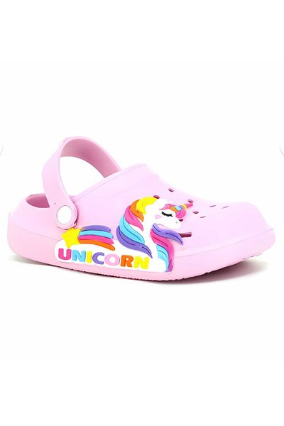 Benittokids Calx Girl's Unicorn Figured Αντιολισθητική Άνετη Σόλα Πισίνα - Παραλία - Διακοπές - Κήπος Cross Slippers San
