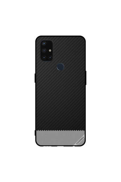 Covernex غطاء حماية لهاتف Oneplus Nord N10 5G بنمط خطوط سوداء ورمادية