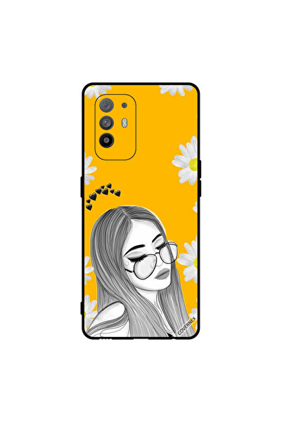 Covernex غطاء حماية لهاتف Oppo A95 - فتاة تحب خيالات النظارات
