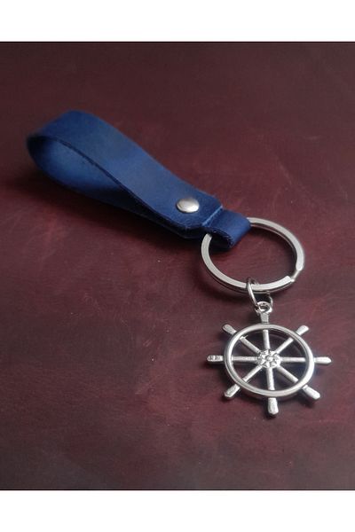 BSN Store Seaman's Rudder Figure Keychain Premium Hand Made Real Leather Keychain