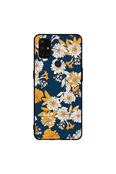 Covernex غطاء حماية لهاتف Oneplus Nord N10 5G بنقشة زهور وأوراق صفراء وبيضاء