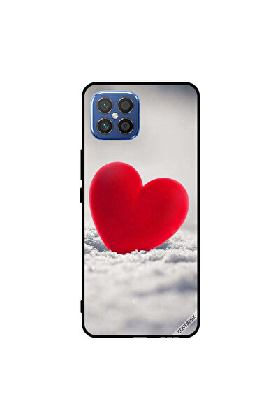 Covernex غطاء حماية لهاتف هواوي نوفا 8 SE 4G بتصميم قلب أحمر جميل