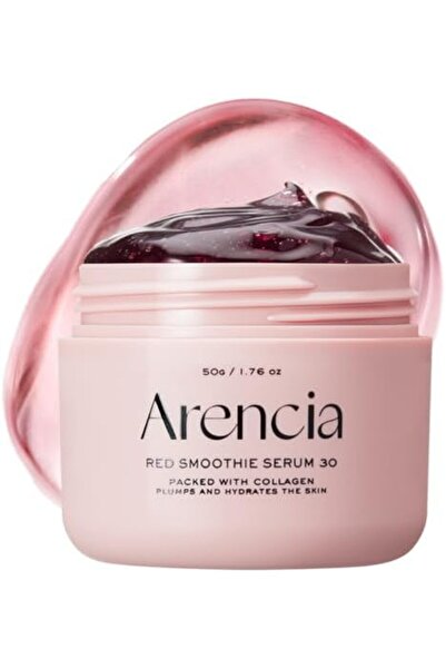 Arencia قناع الوجه الأحمر المنعش طوال الليل، متوهج ومهدئ مع 30% من الكولاجين الأحمر والنياسيناميد