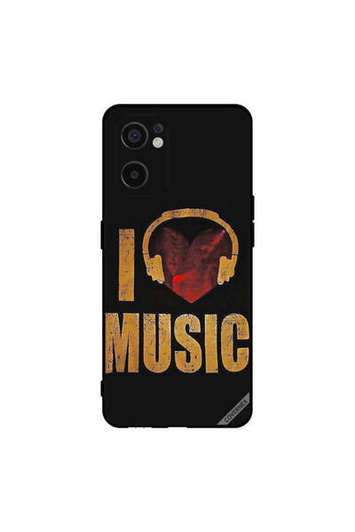 Covernex Protective Case Cover For Oppo Reno7 SE 5G Vintage I Love Music