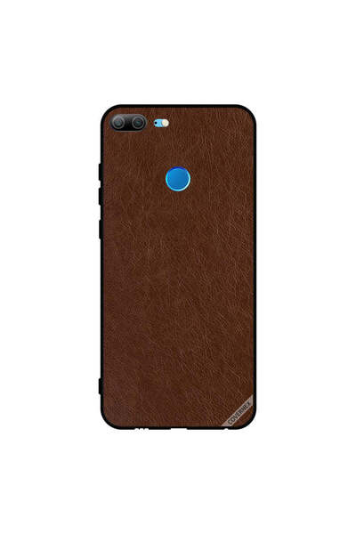Covernex غطاء حماية لهاتف Honor 9 Lite بنمط جلدي بني داكن