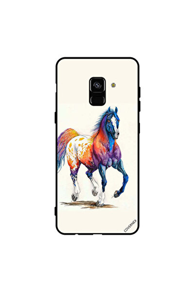 Covernex غطاء حماية لهاتف سامسونج جالاكسي A8+ (2018) - حصان ملون