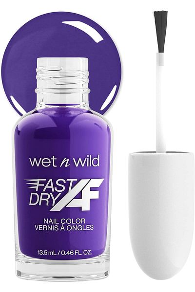 WET N WİLD Fast Dry AF Nail Polish Color, Purple Married Into Royalty-Quick Drying - 40 Seconds-5 Days, Shine