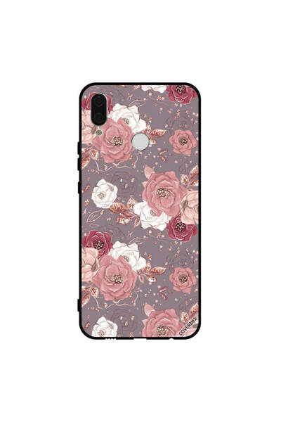 Covernex غطاء حماية لهاتف هواوي نوفا 3i بنقشة زهور بلون الشوكولاتة