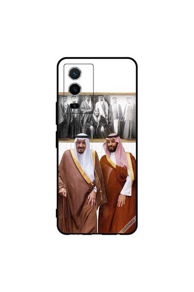 Covernex غطاء حماية لهاتف فيفو Y76 5G الملك سلمان ومحمد بن سلمان يتحدثان أثنا...