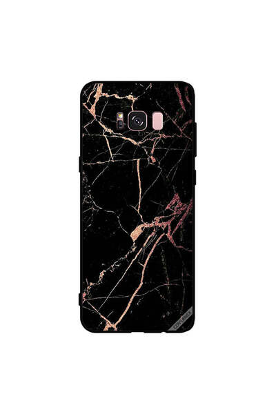 Covernex غطاء حماية لهاتف سامسونج جالاكسي S8+ بنمط رخامي أسود