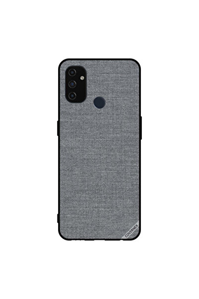 Covernex غطاء حماية لهاتف Oneplus Nord N100 بنمط قماش رمادي