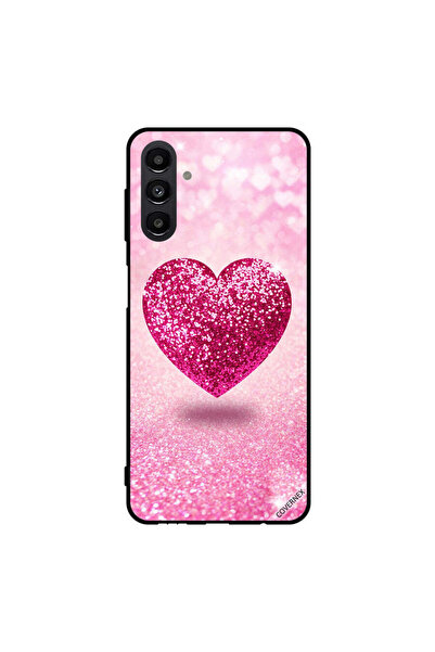 Covernex Protective Case Cover For Samsung Galaxy A13 5G Pink Glitter Heart