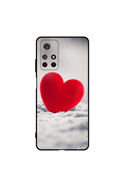 Covernex غطاء حماية لهاتف Poco M4 Pro - قلب أحمر جميل
