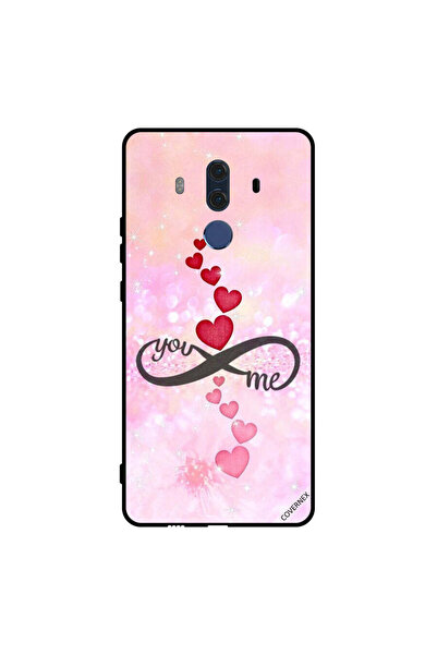Covernex غطاء حماية لهاتف هواوي ميت 10 برو - قلوب حمراء ووردية - يو إنفينيتي مي