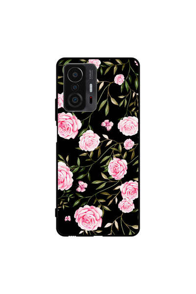 Covernex غطاء حماية لهاتف شاومي 11T بنقشة ورود وردية في باقات من الأوراق الصغيرة