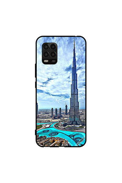 Covernex غطاء حماية لهاتف شاومي مي 10 لايت 5G - برج خليفة - غيوم مؤثرة