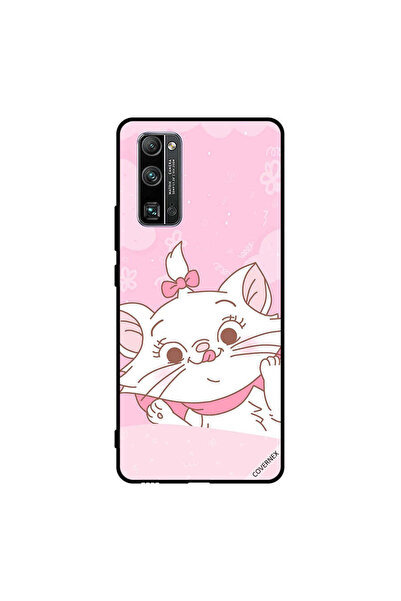 Covernex غطاء حماية لهاتف Honor 30 Pro+ بتصميم مشبك شعر وردي