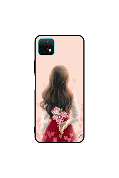 Covernex غطاء حماية لهاتف هواوي نوفا Y60 - فتاة تخفي الزهور