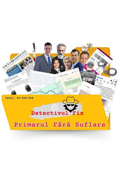 Magia Cartii Board game with detectives, Detective Fix's File, Case: The Breathless Mayor, DetectivulFix.ro