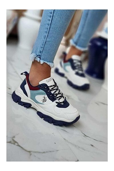 U.S. Polo Assn. High Comfortable Sole Memory Foam Skin Women's Sneakers Sports Shoes