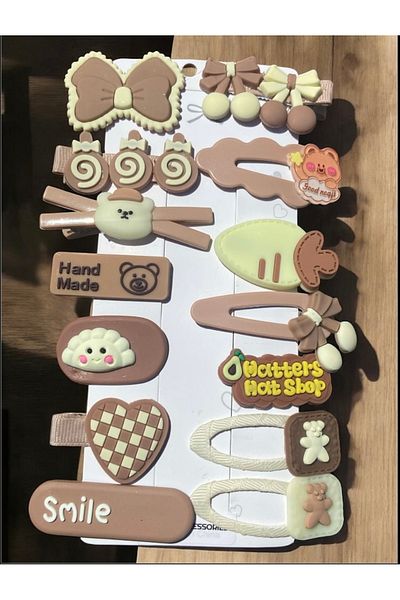 SHEKER HOME Girl and baby luxury 14-piece flower figured cute hairpin