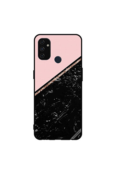 Covernex غطاء حماية لهاتف Oneplus Nord N100 باللون الأسود الرخامي والخطوط الذ...