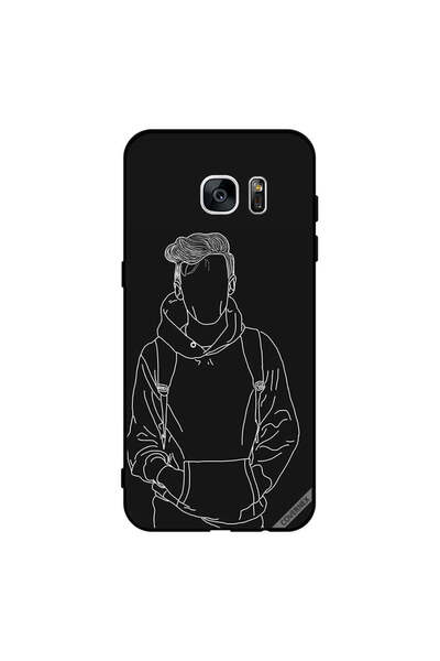 Covernex غطاء حماية لهاتف سامسونج جالاكسي إس 7 إيدج رسم جاكت بوي