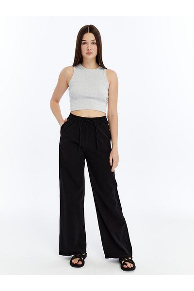 laqa Women's Raw Linen Baggy
