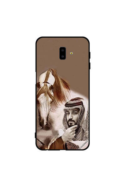 Covernex غطاء حماية لهاتف سامسونج جالاكسي J6+ محمد بن سلمان أمام حصان