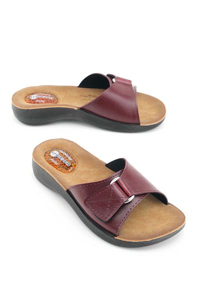 GEZER Women's Summer Massage Soft Comfortable Sole Single Velcro Adjustable Daily Slippers
