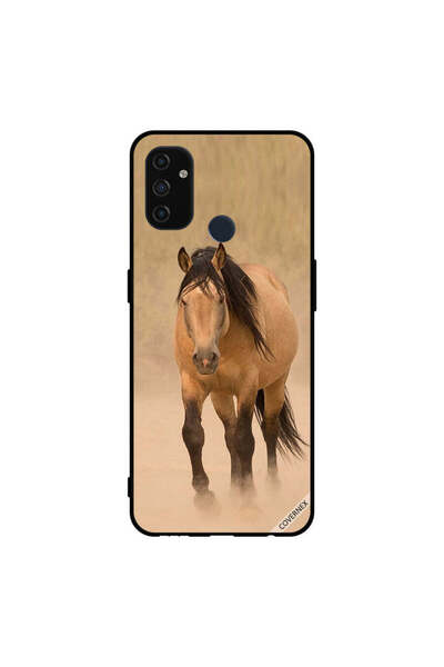Covernex غطاء حماية لهاتف Oneplus Nord N100 - سباق الخيل البني