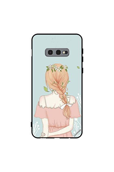 Covernex غطاء حماية لهاتف سامسونج جالاكسي S10e بفتاة واقفة بمظهر لطيف