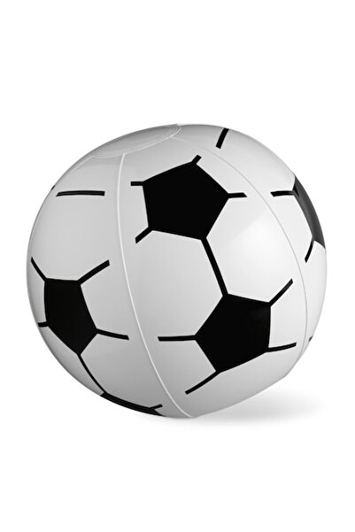 dalimag Minge de plajă gonflabilă, design cu fotbal, PVC, alb-negru, ø21 cm, ...