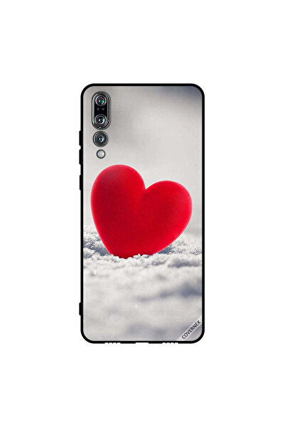 Covernex غطاء حماية لهاتف هواوي بي 20 برو بتصميم قلب أحمر جميل