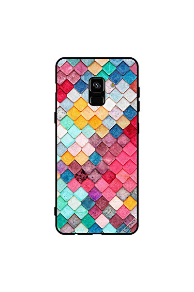 Covernex غطاء حماية لهاتف سامسونج جالاكسي A8+ (2018) بنمط مربع ماسي