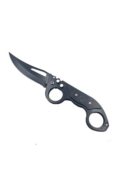 dalimag 2-Ring Knife, Automatic Opening, Steel Blade, Belt Attachment System, Black, 21 cm, Dalimag