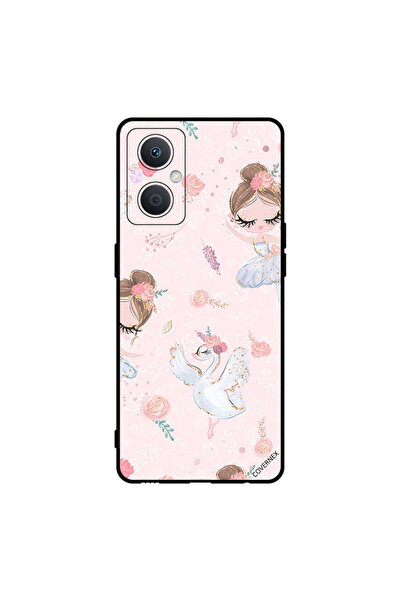 Covernex غطاء حماية لهاتف Oppo A96 - فتاة وزهور