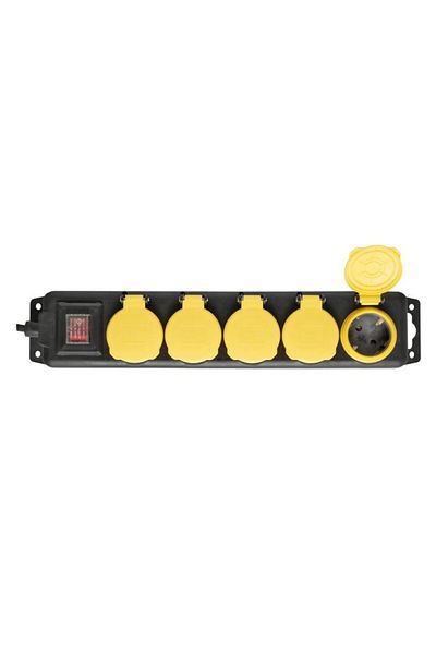 Somogyi Outdoor Extension Cord, 5 sockets, 5 m NVO 05K-5/BK/1,5