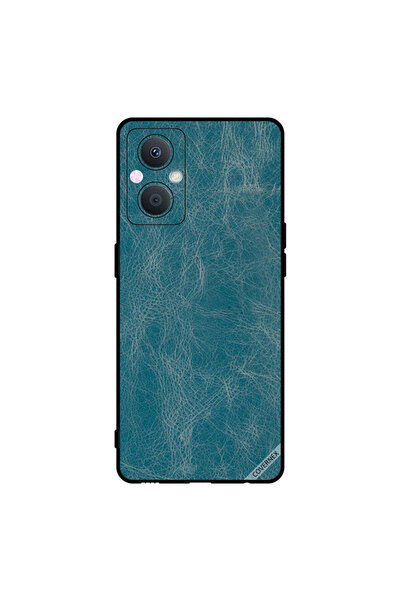 Covernex غطاء حماية لهاتف Oppo A96 بنمط جلدي أزرق