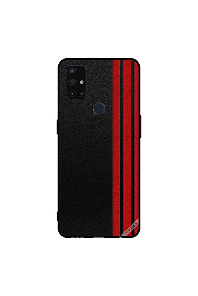 Covernex غطاء حماية لهاتف Oneplus Nord N10 5G بثلاثة خطوط عمودية حمراء