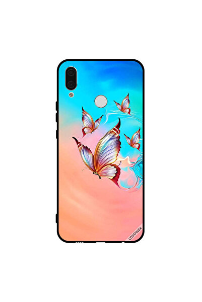 Covernex غطاء حماية لهاتف هواوي نوفا 3i، فراشات تحلق فوق لون الطلاء