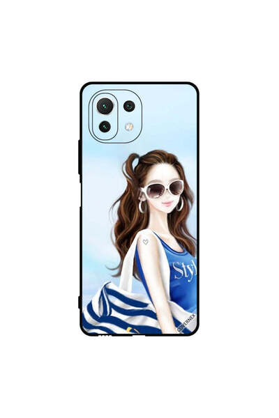 Covernex غطاء حماية لهاتف شاومي مي 11 لايت - أزرق - نمط قميص